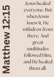 Mathew 12:15